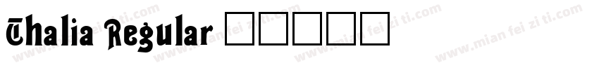 Thalia Regular字体转换